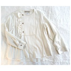Caron Callahan NWOT cotton/wool top. Size L
